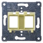 SIEMENS - Tragplatte Modular Jack zur Aufnahme von bis zu 2 Steckverb., gelber Einsatz