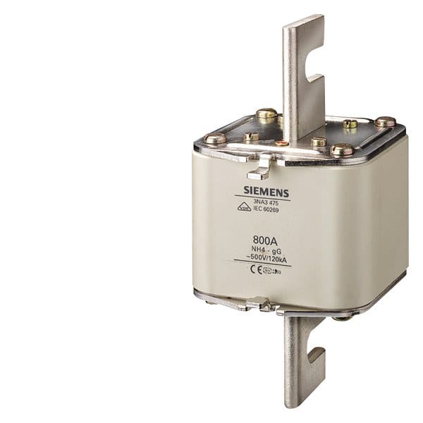 SIEMENS - NH-Sicherungseinsatz, mit Schraubkontakten, NH4, In: 630 A, gG, Un AC: 500 V