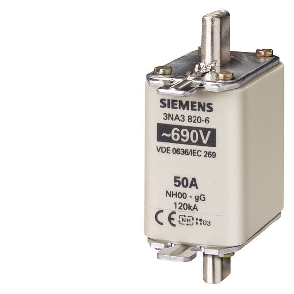 SIEMENS - NH-Sicherungseinsatz, NH00, In: 80 A, gG, Un AC: 690 V, Un DC: 250 V