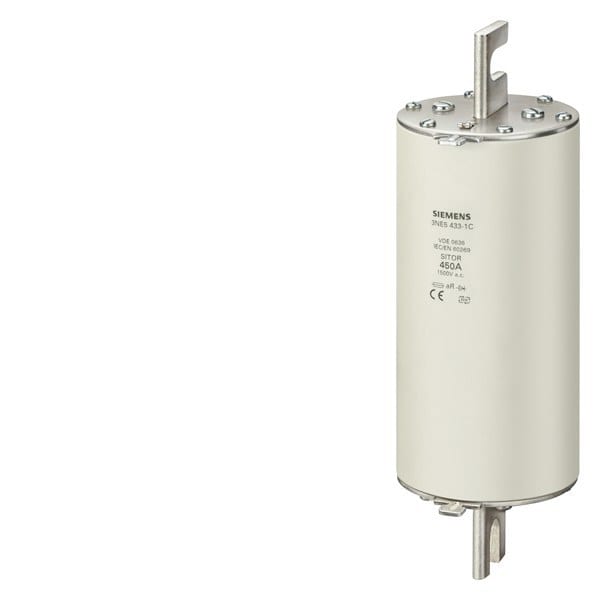 SIEMENS - SITOR-Sicherungseinsatz, mit geschlitzten Messerkontakten, NH3, In: 450 A, aR