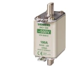 SIEMENS - NH-Sicherungseinsatz, NH00, In: 100 A, aM, Un AC: 500 V, Stirnkennmelder