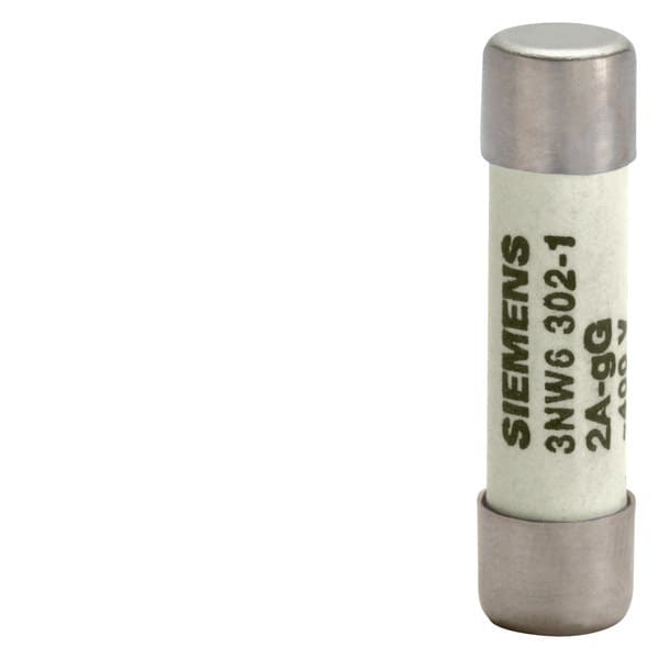 SIEMENS - SENTRON, Zylindersicherungseinsatz, 8x32 mm, 10 A, gG, Un AC: 400 V