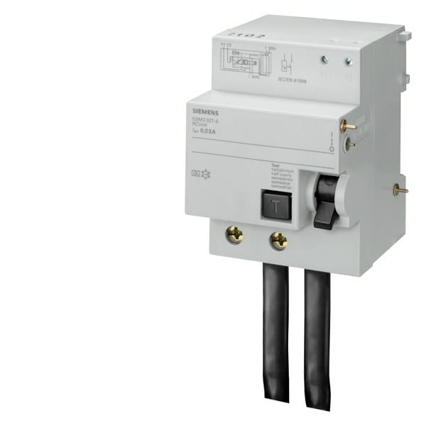 SIEMENS - FI-Block, 2-polig, Typ A, In: 100 A, 300 mA, Un AC: 230 V, für 5SP4