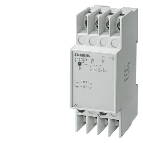 SIEMENS - Spannungsrelais T5570 AC 230/400V 2W 0,85/0,95 mit Klarsichtkappe