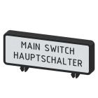 SIEMENS - Zusatzschild, Deutsch/Englisch, 47mmx17mm, Zubehör