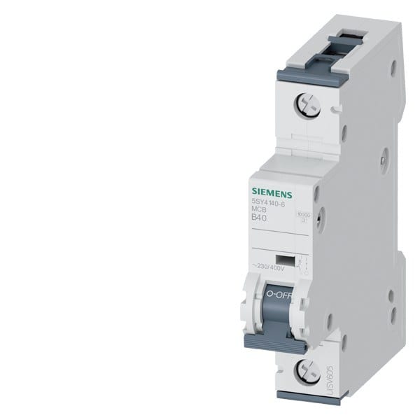 SIEMENS - Leitungsschutzschalter 230/400V 10kA, 1-polig, B, 40A, T=70mm