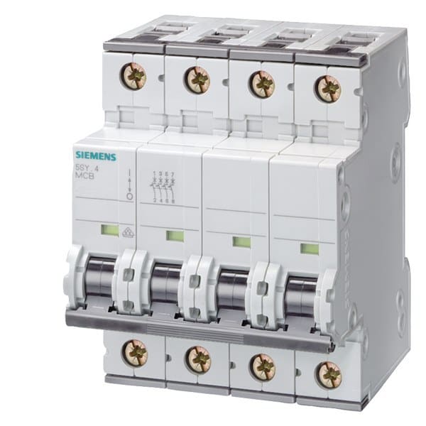 SIEMENS - Leitungsschutzschalter 400V T=70mm 25kA nach EN 60947-2, 4P, D13
