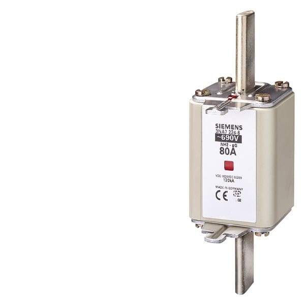 SIEMENS - NH-Sicherungseinsatz, NH2, In: 80 A, gG, Un AC: 690 V, Un DC: 440 V
