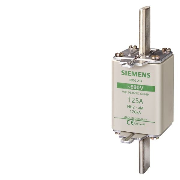 SIEMENS - NH-Sicherungseinsatz, NH2, In: 355 A, aM, Un AC: 690 V, Stirnkennmelder