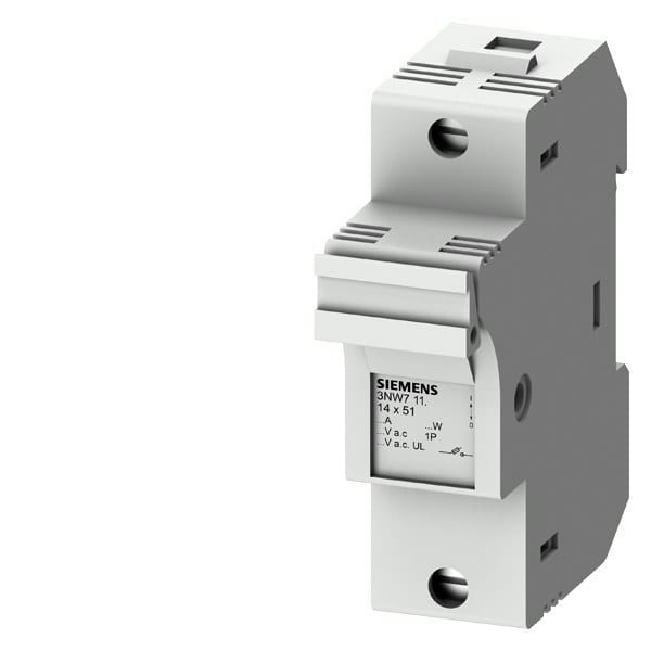 SIEMENS - SENTRON, Zylindersicherungshalter, 14x51 mm, 1-polig, In: 50 A, Un AC: 690 V