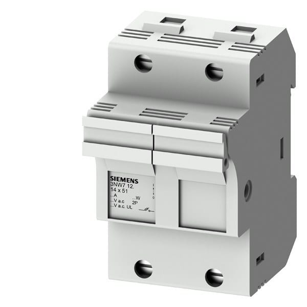 SIEMENS - SENTRON, Zylindersicherungshalter, 14x51 mm, 2-polig, In: 50 A, Un AC: 690 V