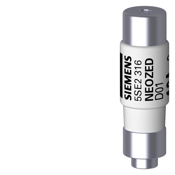 SIEMENS - NEOZED-Sicherungseinsatz, D01, 6 A, gG, Un AC: 400 V, Un DC: 250 V