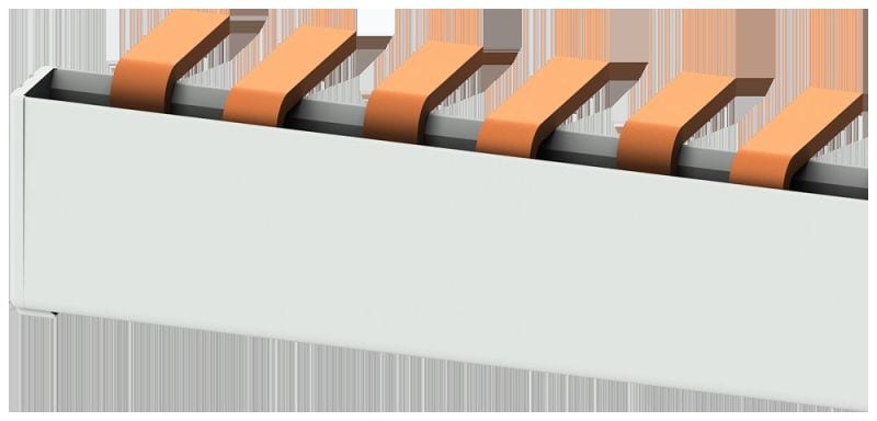 SIEMENS - Zweiphasenschiene 12TE 32A für Klemmen mit 6mm2, für diverse 5TE.. und 5TT 55