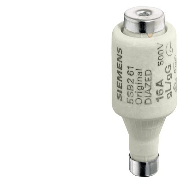 SIEMENS - DIAZED-Sicherungseinsatz Baugröße DII In=20A Un=500V AC/440V DC