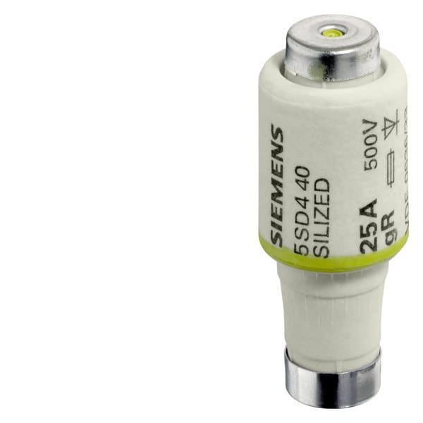 SIEMENS - SILIZED-Sicherungseinsatz 500V für Halbleiterschutz überflink, Größe DII, E27