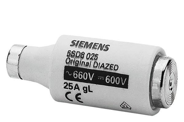 SIEMENS - DIAZED-Sicherungseinsatz 690V für Kabel- und Leitungsschutz Betriebsklasse gG