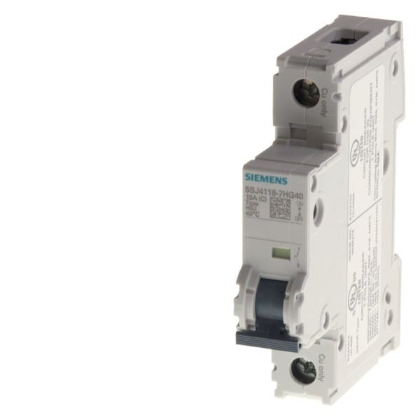 SIEMENS - Leitungsschutzschalter 240V 14kA, 1-polig, B, 6A, T=70mm nach UL 489