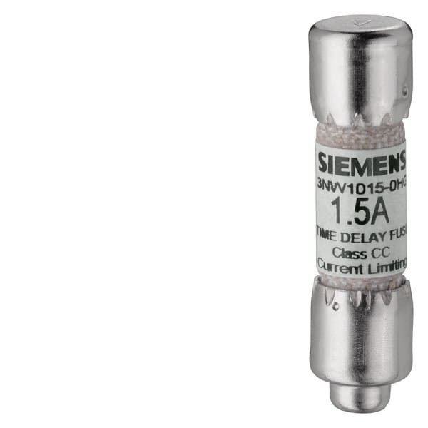 SIEMENS - SENTRON, Zylindersicherungseinsatz, Class CC, 8 A, träge, strombegrenzend