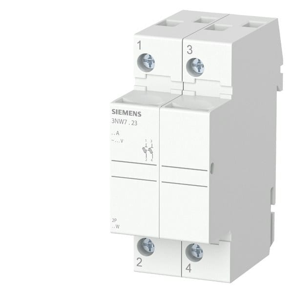SIEMENS - SENTRON, Zylindersicherungshalter, 8x32 mm, 2-polig, In: 20 A, Un AC: 400 V