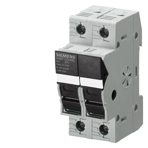 SIEMENS - SENTRON, Sicherungshalter, Class CC, 2-polig, In: 30 A, Un AC: 600 V