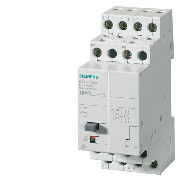 SIEMENS - Fernschalter mit 3 Schließern Kontakt für AC 230V, 400V 16A Ansteuerung AC 230V
