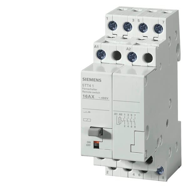 SIEMENS - Fernschalter mit 4 Schließern Kontakt für AC 230V, 400V 16A Ansteuerung DC 110V