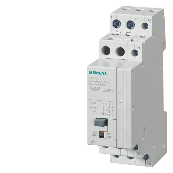 SIEMENS - Fernschalter mit 1 Schließer, und 1Ö mit zentral Ein-aus Funktion Kontakt für AC