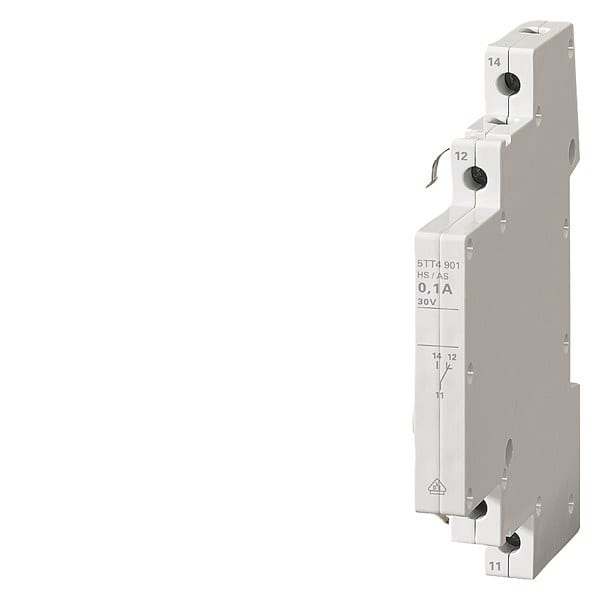 SIEMENS - Hilfsschalter mit 1 Schließer und 1 Öffner, Kontakt für AC/DC 30V für 5TT41