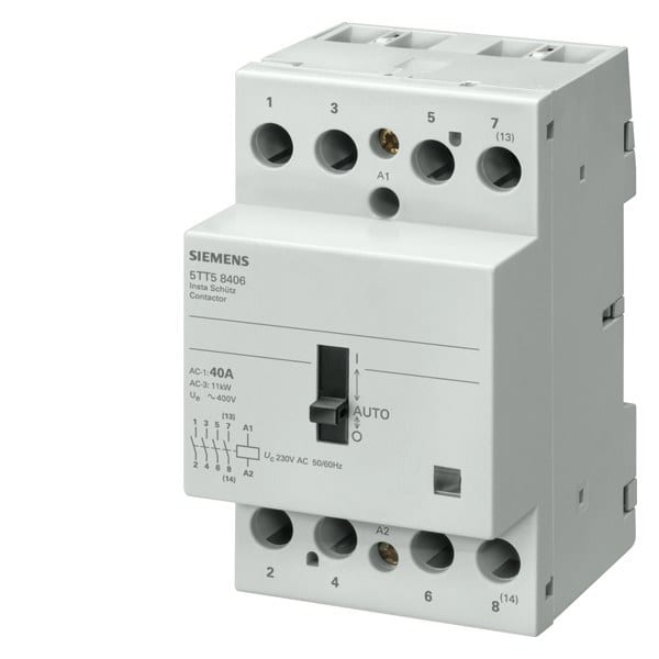 SIEMENS - INSTA-Schütz 0/1-Automatik mit 3 Schließern und 1 offener Kontakt für AC 230V