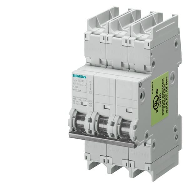 SIEMENS - Leitungsschutzschalter 240V 10kA, 3-polig, D, 30A, T=70mm nach UL 489
