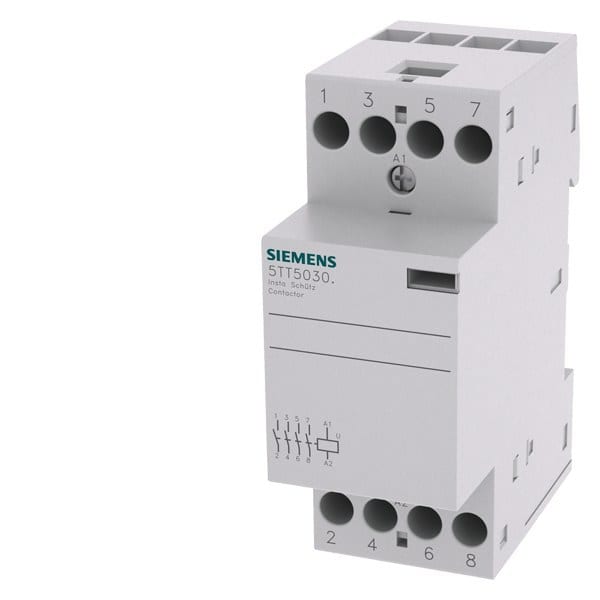 SIEMENS - INSTA-Schütz mit 4 Schließern Kontakt für AC 230V, 400V 25A Ansteuerung AC 230V