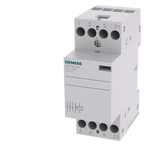 SIEMENS - INSTA-Schütz mit 3 Schließern und 1Ö Kontakt für AC 230V, 400V 25A