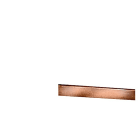 SIEMENS - Stange Flachkupfer 15x 5mm ca. 2,4 Meter lang blank