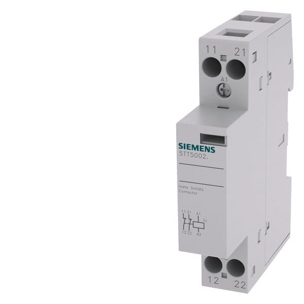 SIEMENS - INSTA-Schütz mit 2 Öffnern Kontakt für AC 230V, 400V 20A Ansteuerung AC 230V