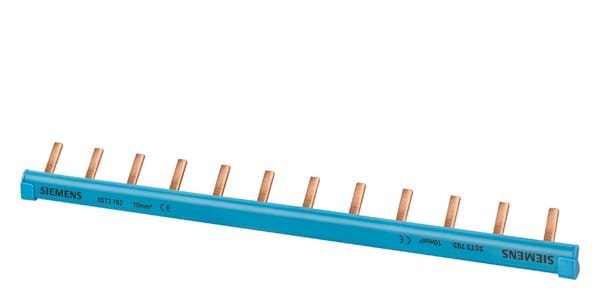 SIEMENS - Stiftsammelschiene 10mm2, 1-phasig, 56x N, 1016mm schneidbar