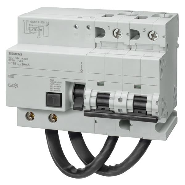 SIEMENS - FI/LS-Schalter, 10 kA, 2P, Typ A, 300 mA, B-Char, In: 125 A, Un AC: 230 V