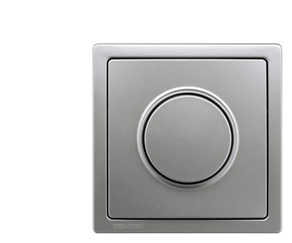 SIEMENS - DELTA style Abdeckplatte für Dimmer mit Drehknopf, platinmetallic