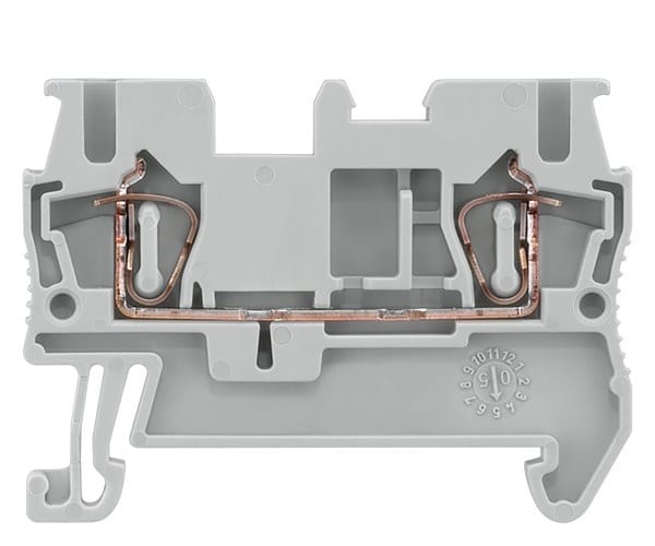 SIEMENS - Durchgangsklemme mit Zugfederanschluss, Querschnitt: 0,08-2,5mm2, Breite: 5,2mm