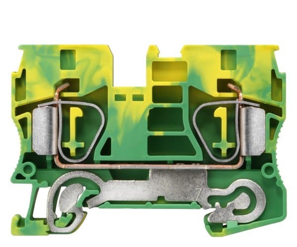 SIEMENS - Schutzleiterklemme mit Zugfederanschluss, Querschnitt: 1,5-10mm2, Breite: 10mm