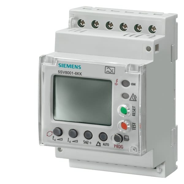 SIEMENS - Differenzstrom- Überwachungsgerät Digital, Typ A IDN 0,03A 30A 0,02 10 Sek.