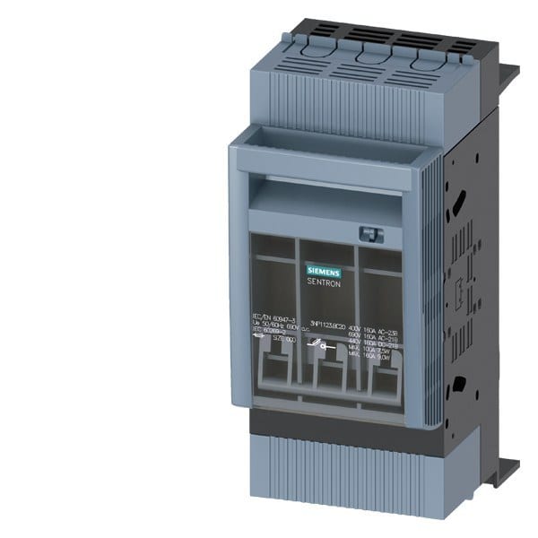 SIEMENS - SENTRON, Sicherungslasttrennschalter 3NP1, 3-polig, NH000, 160 A