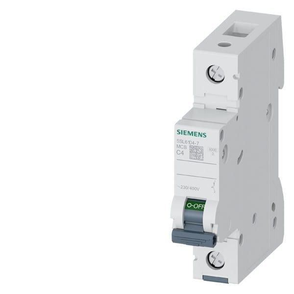 SIEMENS - Leitungsschutzschalter 230/400V 6kA, 1-polig, C, 4A
