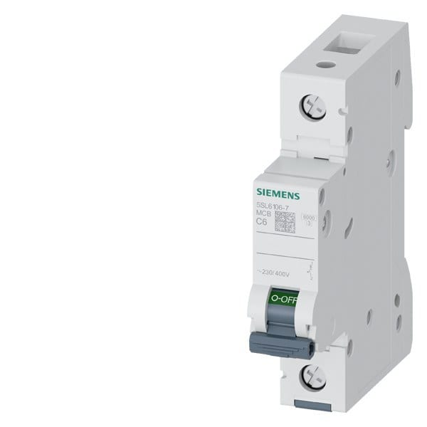 SIEMENS - Leitungsschutzschalter 230/400V 6kA, 1-polig, C, 6A