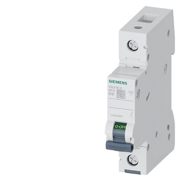 SIEMENS - Leitungsschutzschalter 230/400V 6kA, 1-polig, B, 10A