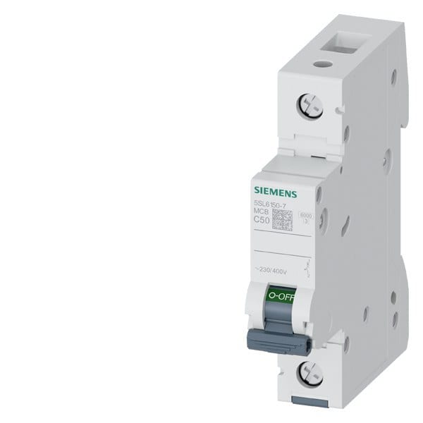 SIEMENS - Leitungsschutzschalter 230/400V 6kA, 1-polig, C, 50A