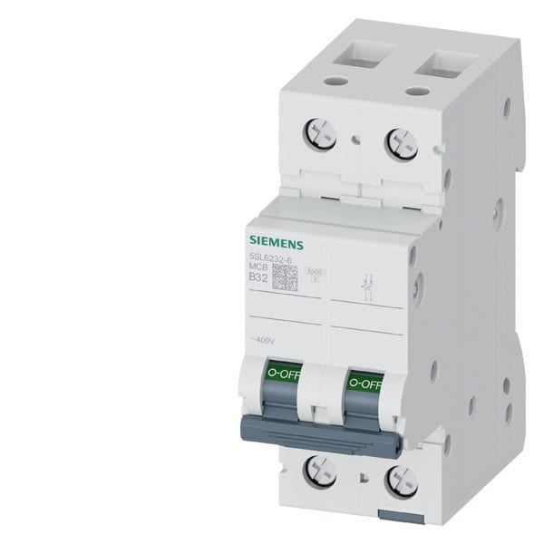 SIEMENS - Leitungsschutzschalter 400V 6kA, 2-polig, B, 32A