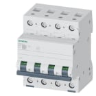 SIEMENS - Leitungsschutzschalter 400V 6kA, 4-polig, C, 1A