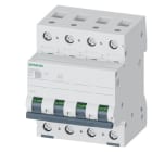 SIEMENS - Leitungsschutzschalter 400V 6kA, 4-polig, C, 4A