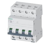 SIEMENS - Leitungsschutzschalter 400V 6kA, 4-polig, C, 6A
