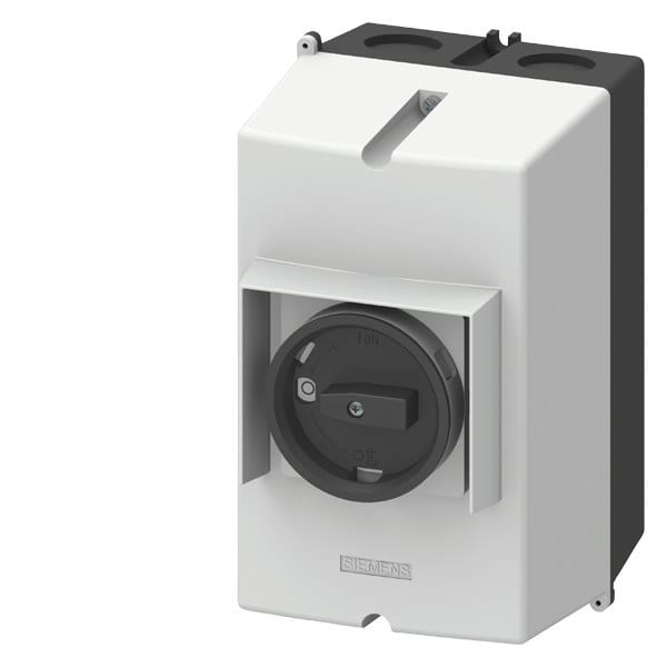 SIEMENS - Aluguss-Aufbaugeh. IP65, Einbaubreite:72mm, PE-Klemme für Leistungsschalter S0